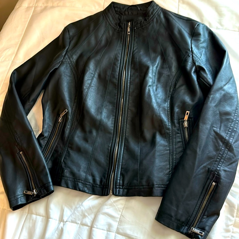 Lock & Love faux leather moto jacket